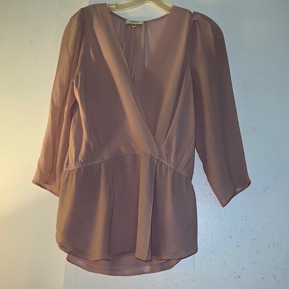 Babaton pink silk top - Picture 5 of 11